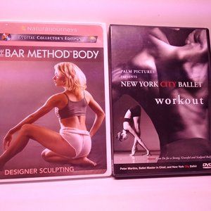 Four workout DVD's, Winsor Pilates and others.